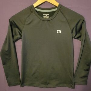 Kids Black Long Sleeve Tee Moisture-Wicking Performance